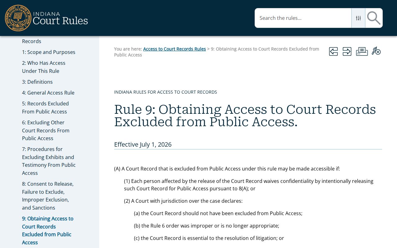 Perry County docket search access rule source