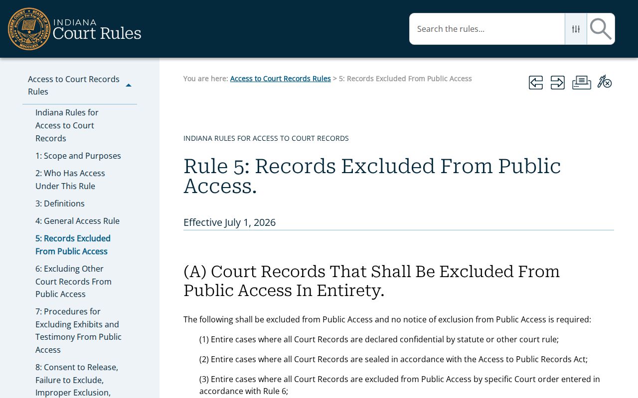Perry County civil docket confidential and sealed categories