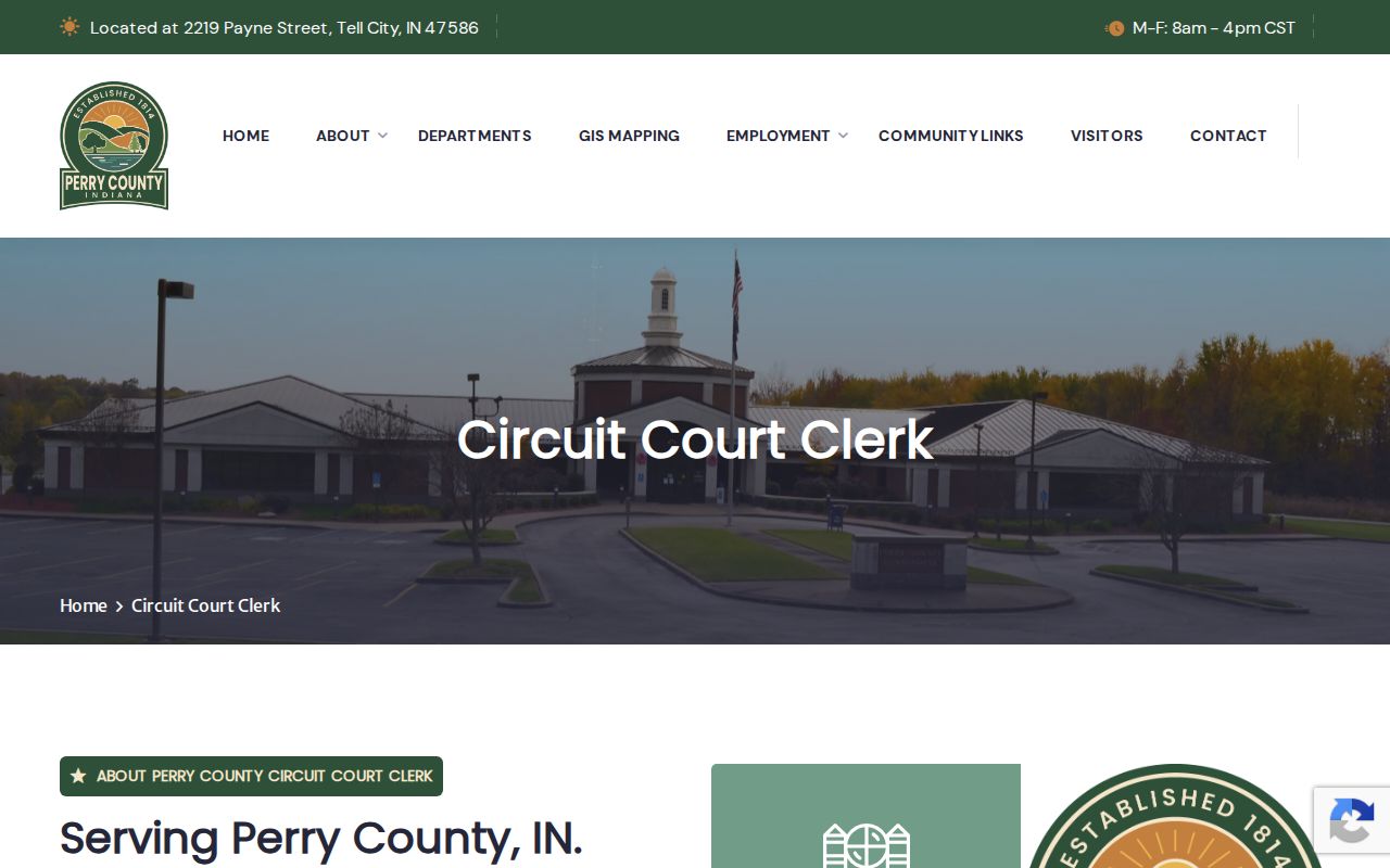 Perry Circuit Court Clerk services