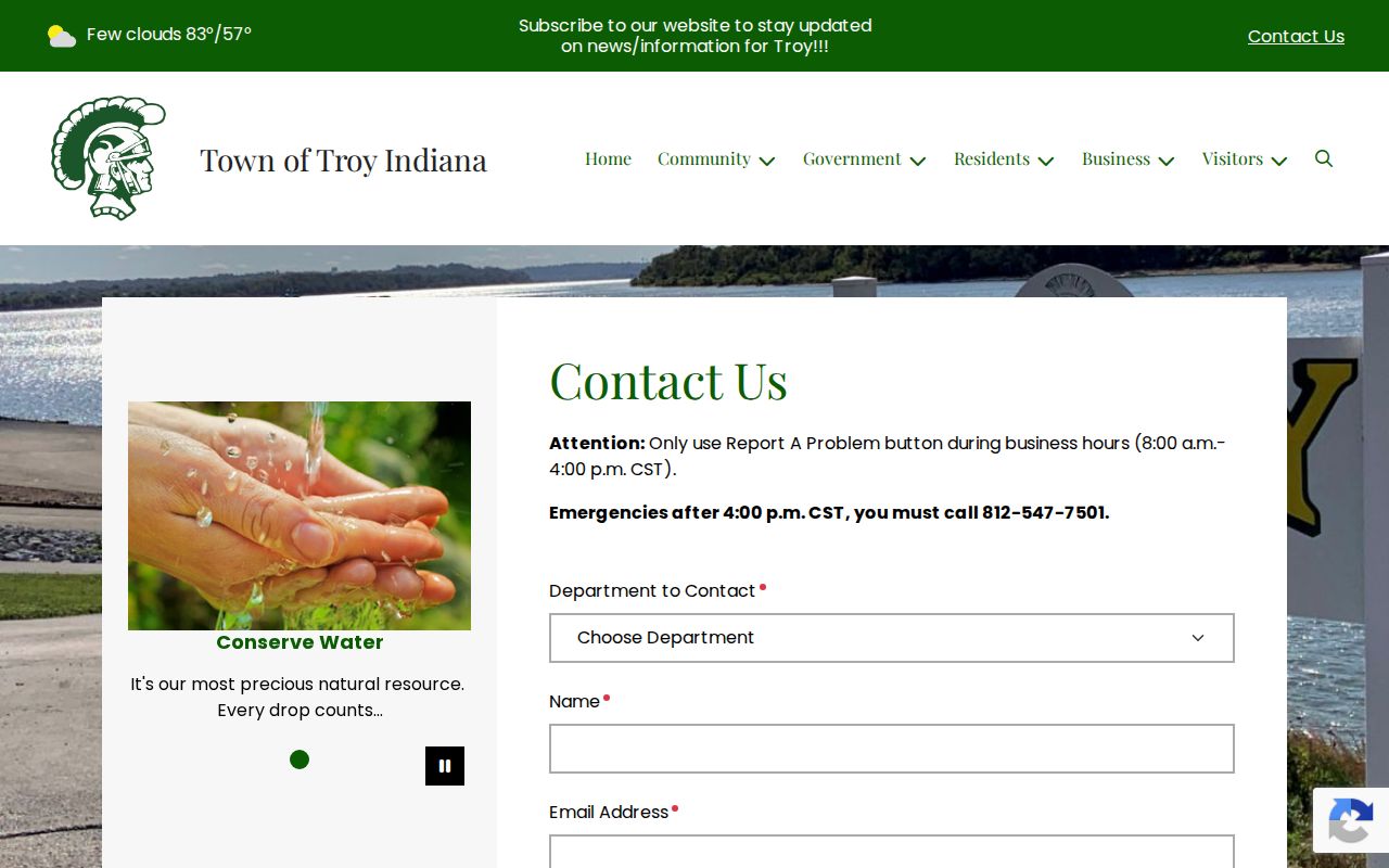Troy court records town contact source