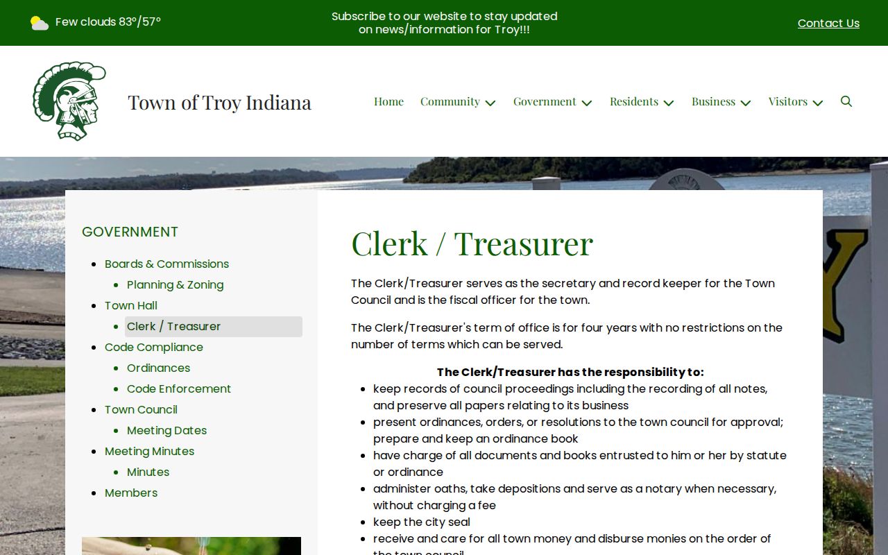 Troy court records clerk treasurer source