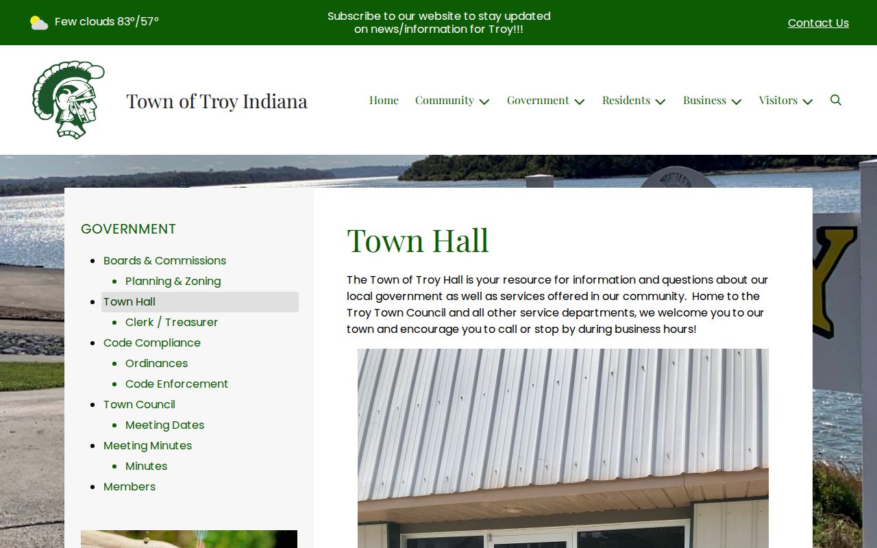Troy court records Town Hall source